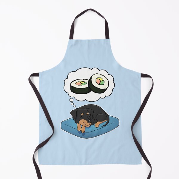 Item preview, Miniature Pinscher dreaming about Sushi designed and sold by DoggieDelights.
