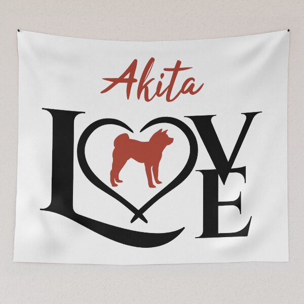Item preview, Akita love designed and sold by SolidJoy.