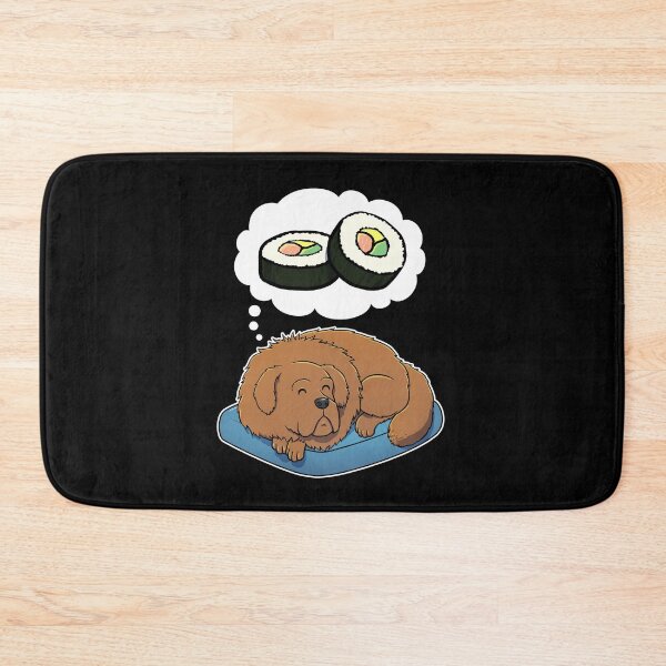 Item preview, Tibetan Mastiff dreaming about Sushi designed and sold by DoggieDelights.