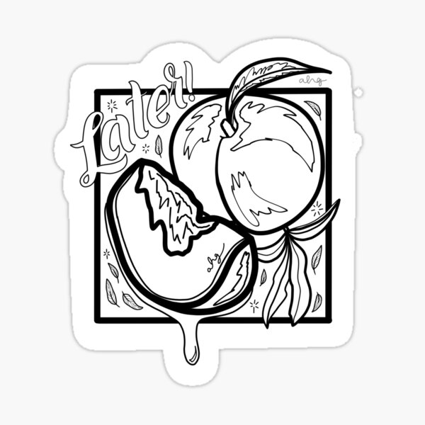 Call Me By Your Name 'Later!' B&w Sticker