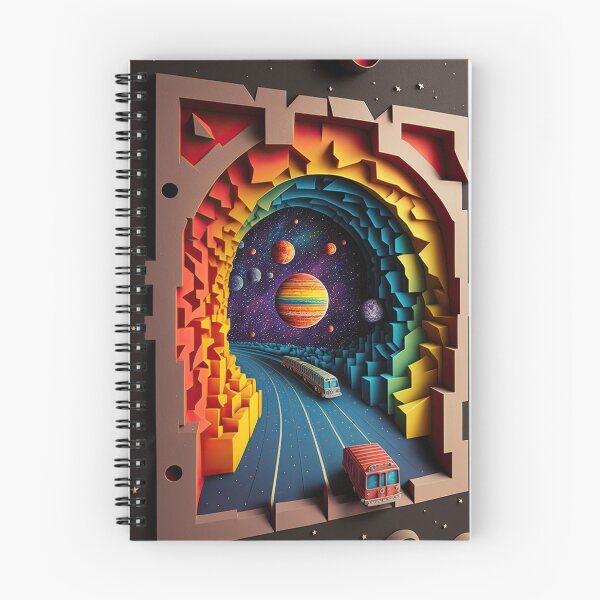 Item preview, Train Going Through a Tunnel - Layered paper style designed and sold by AiCollection.