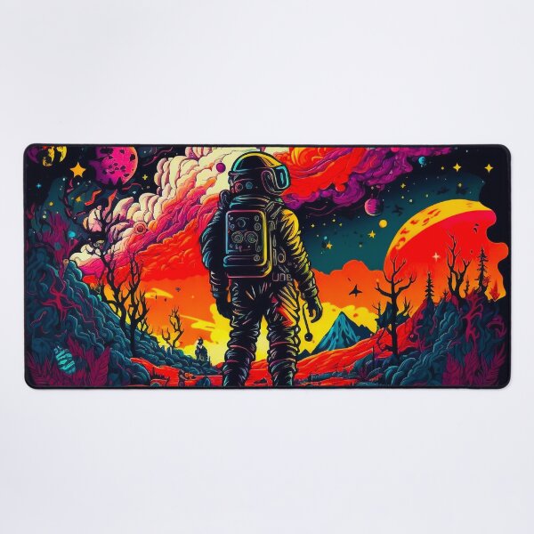 Item preview, a dreaming astronaut looking at space and the milky way designed and sold by popurbanart.