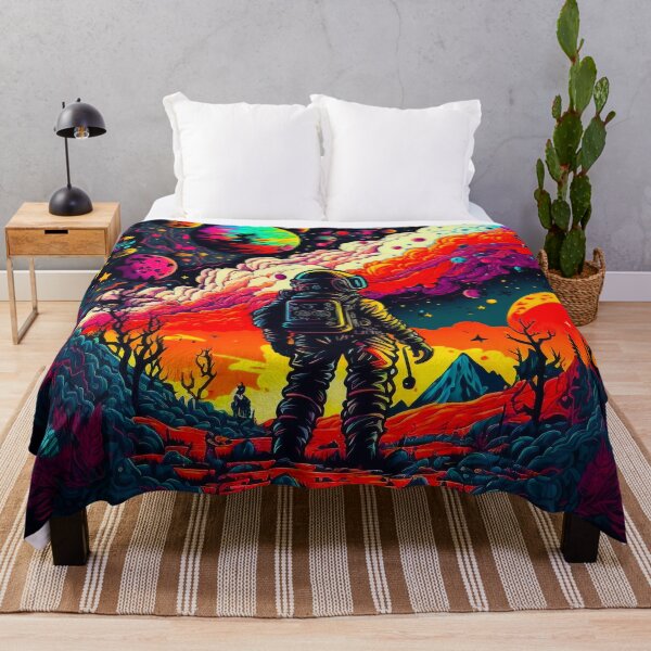 Item preview, a dreaming astronaut looking at space and the milky way designed and sold by popurbanart.