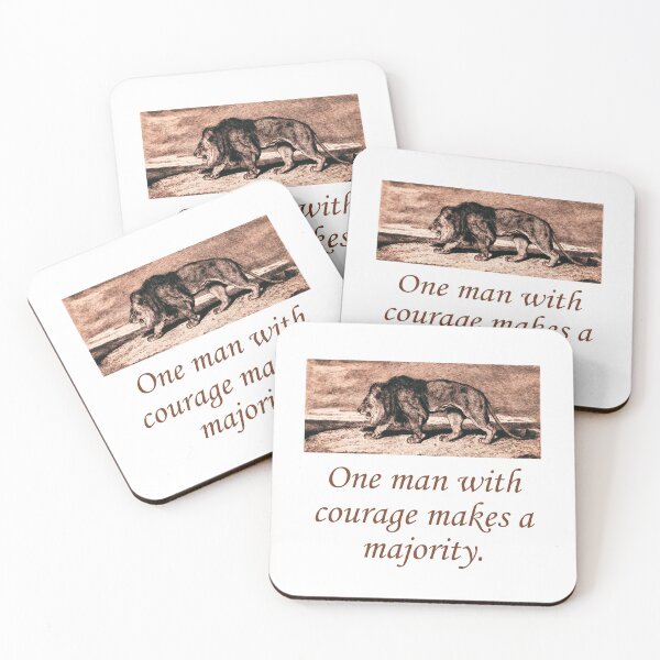 Item preview, One Man With Courage designed and sold by CrankyOldDude.