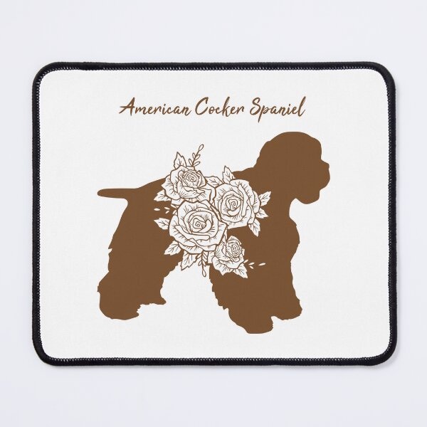 Item preview, American cocker spaniel with flower designed and sold by SolidJoy.