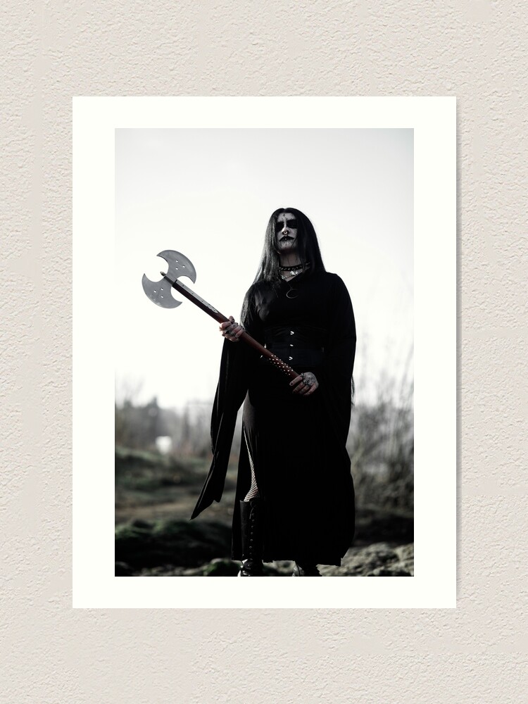 The Skull - __Narg - Black Metal Corpse Paint Girl | Pin