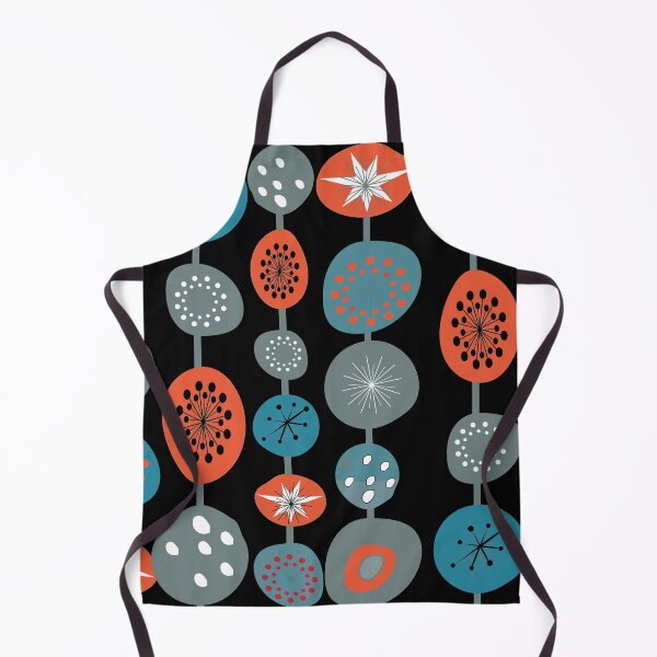 Item preview, Mid Century Modern Abstract Design Teal Gray Orange Retro, MCM designed and sold by funnytshirtemp.