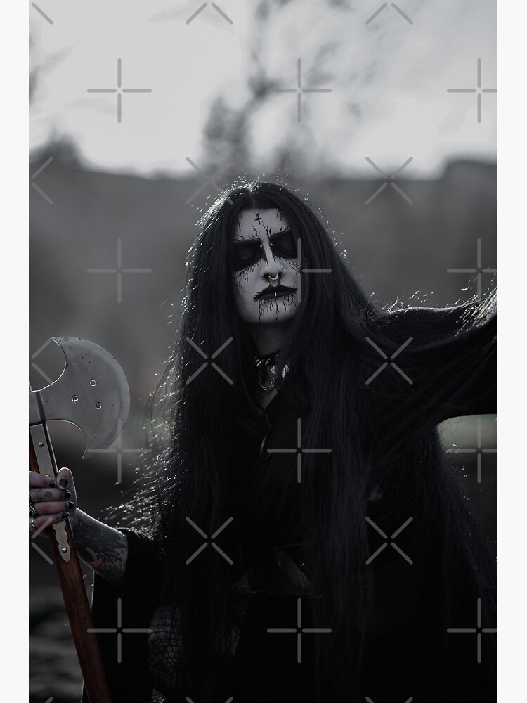 Corpse paint  Black metal girl, Heavy metal music, Black metal art