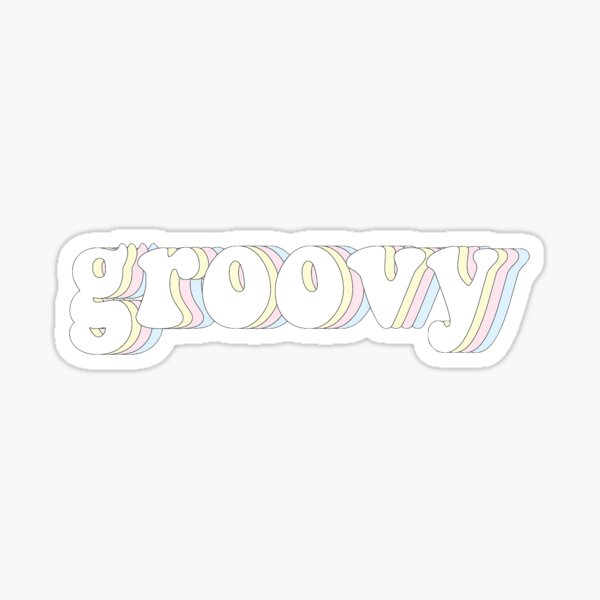 groovy Sticker