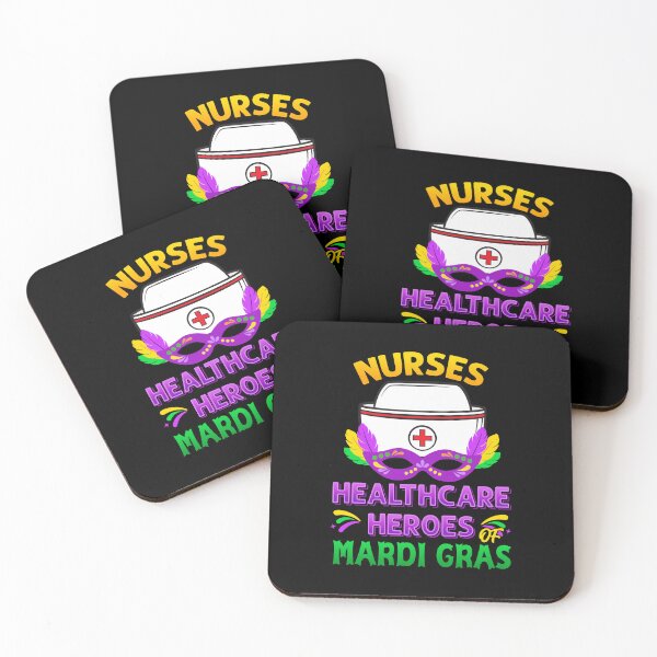 Item preview, Nurses Healthcare Heroes Mardi Gras Funny Nurse Men Women designed and sold by Designer-Girl.
