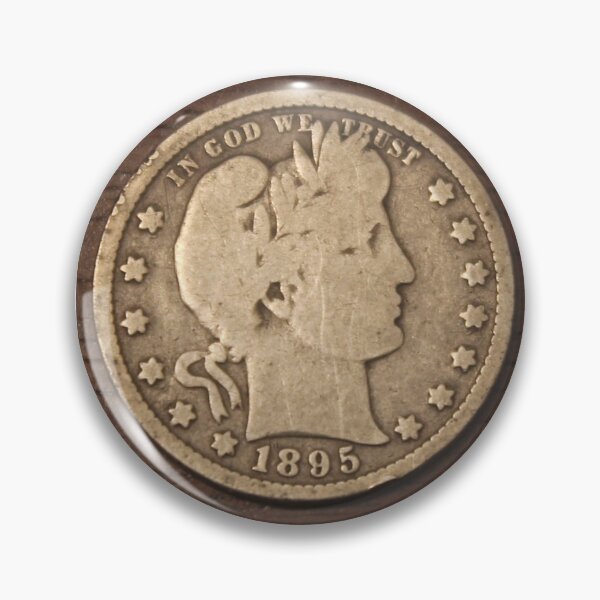 Item preview, 1895 Barber Quarter designed and sold by coinsxcrochet.