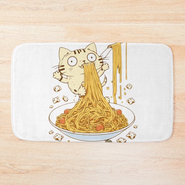 Item preview,  Cute Cat Eating Spaghetti #3 designed and sold by cardia1991.