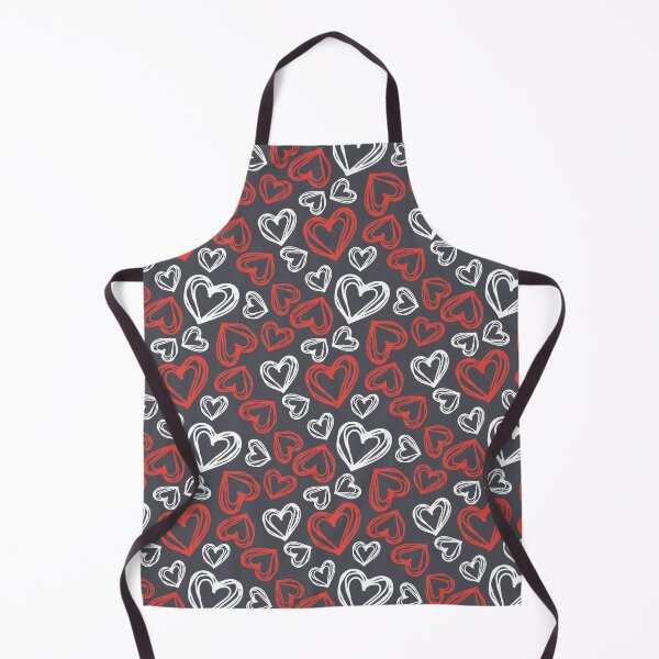 Item preview, Red and White Hearts with Grey Background Pattern Design  designed and sold by riceayoj.