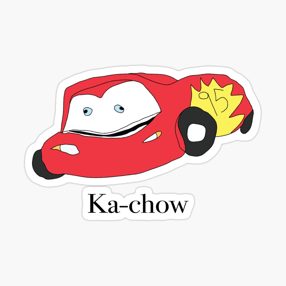 ka chow lightningmcqueen meme art board print by shibukoko redbubble redbubble