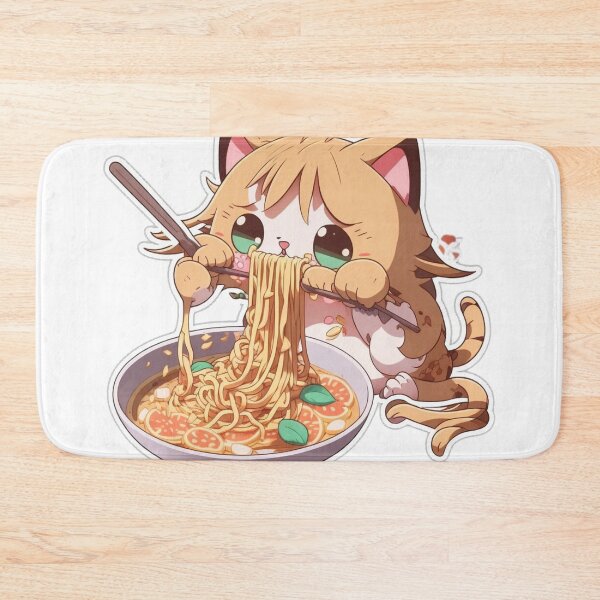 Item preview,  Cute Cat Eating Spaghetti #4 designed and sold by cardia1991.
