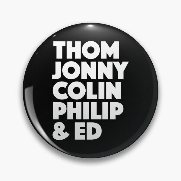 Item preview, Thom, Jonny, Colin, Philip, Ed, Band Members Names, Bold Graphic designed and sold by MajicArts.