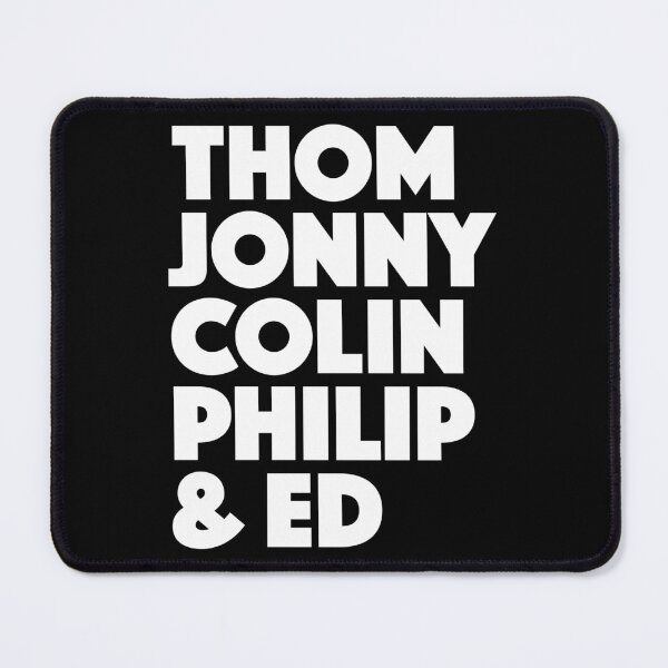 Item preview, Thom, Jonny, Colin, Philip, Ed, Band Members Names, Bold Graphic designed and sold by MajicArts.