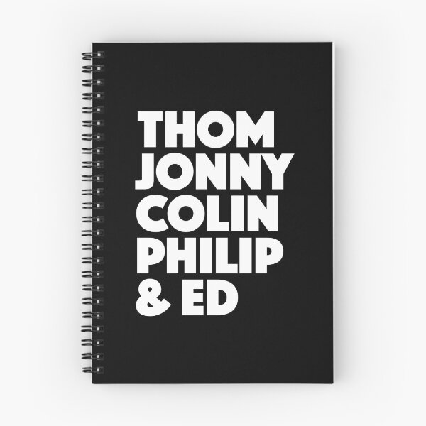 Item preview, Thom, Jonny, Colin, Philip, Ed, Band Members Names, Bold Graphic designed and sold by MajicArts.
