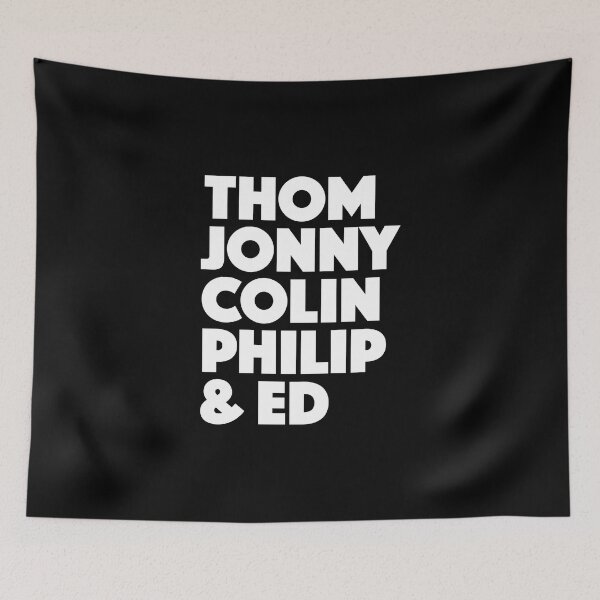 Item preview, Thom, Jonny, Colin, Philip, Ed, Band Members Names, Bold Graphic designed and sold by MajicArts.