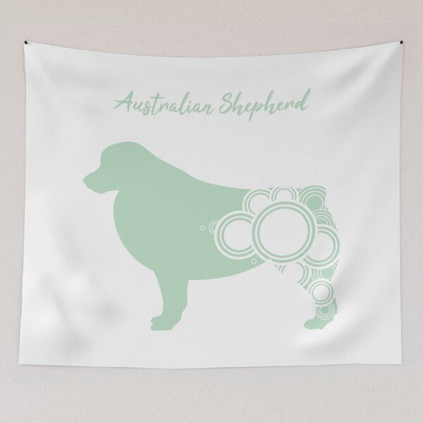 Item preview, Australian Shepherd with circular shape designed and sold by SolidJoy.
