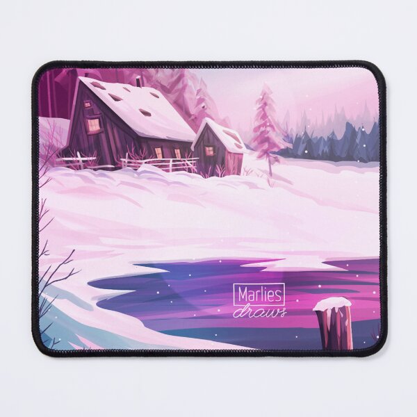 Item preview, A warm cabin in the snow designed and sold by marliesdraws.