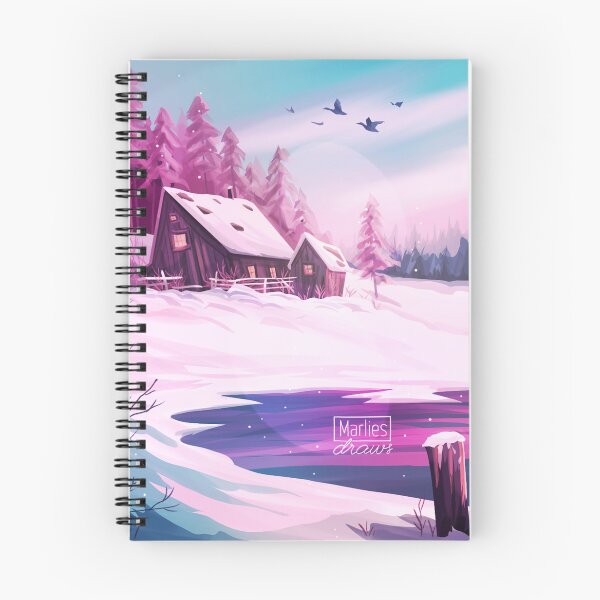 Item preview, A warm cabin in the snow designed and sold by marliesdraws.