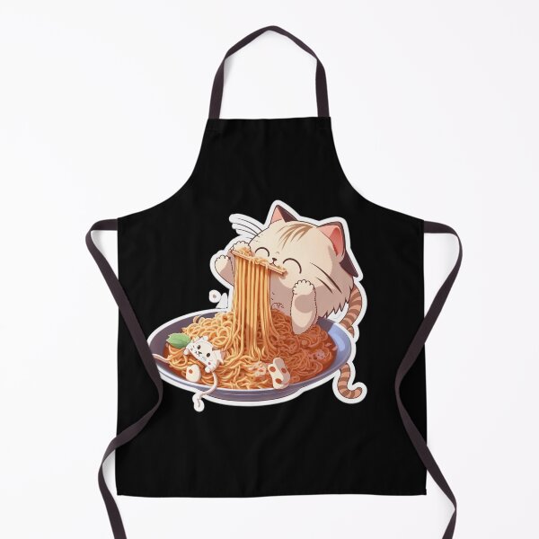 Item preview, Cute Cat Eating Spaghetti #5 designed and sold by cardia1991.