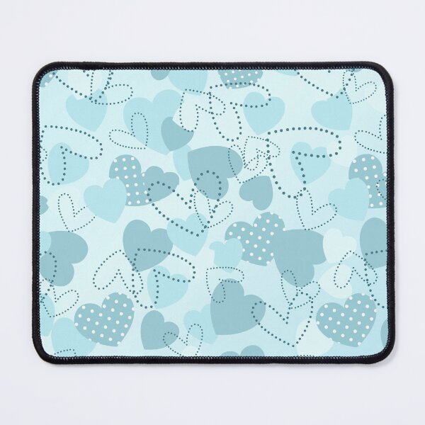 Item preview, Blue Abstract Hearts Pattern Design designed and sold by riceayoj.