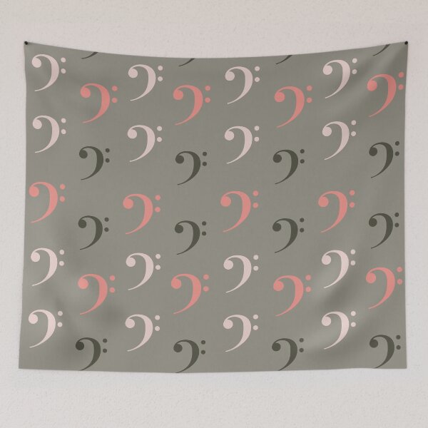 Item preview, Bass Pattern - Bass Clef designed and sold by piesdesignart.