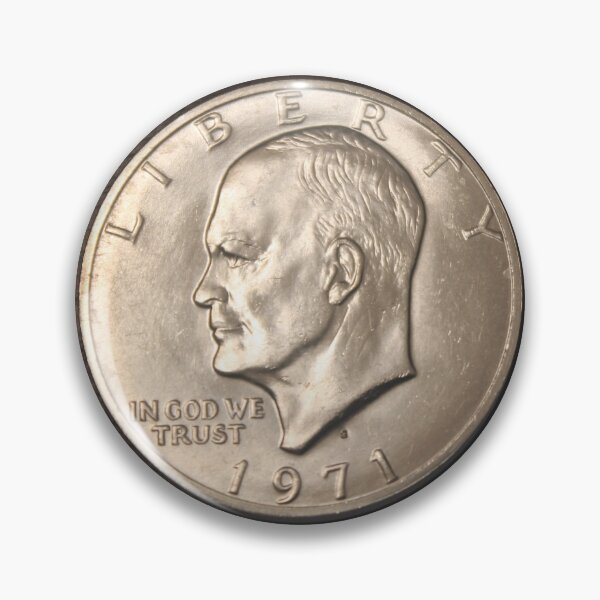 Item preview, 1971 S Eisenhower "Ike" Dollar designed and sold by coinsxcrochet.