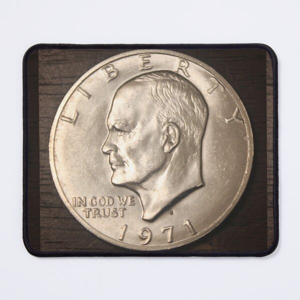 Item preview, 1971 S Eisenhower "Ike" Dollar designed and sold by coinsxcrochet.
