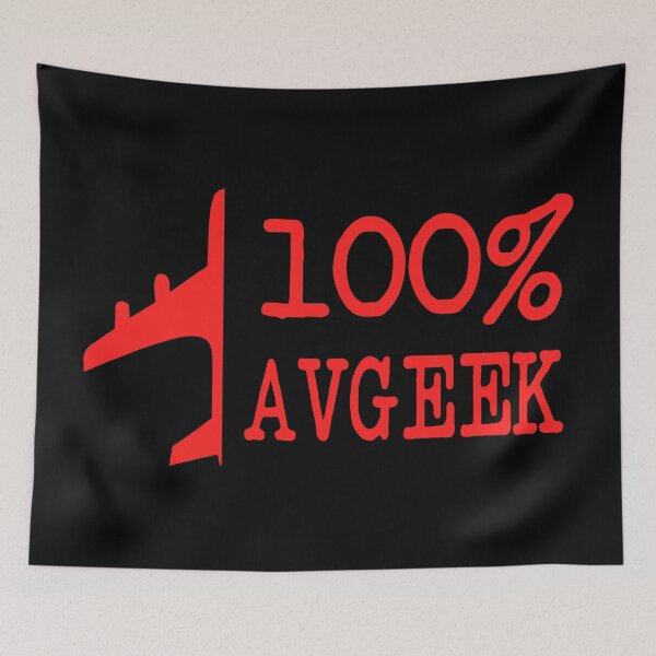Item preview, Avgeek - Aviation Quote - Airplane Lover Saying Black Background Red Text designed and sold by Ikaroots.