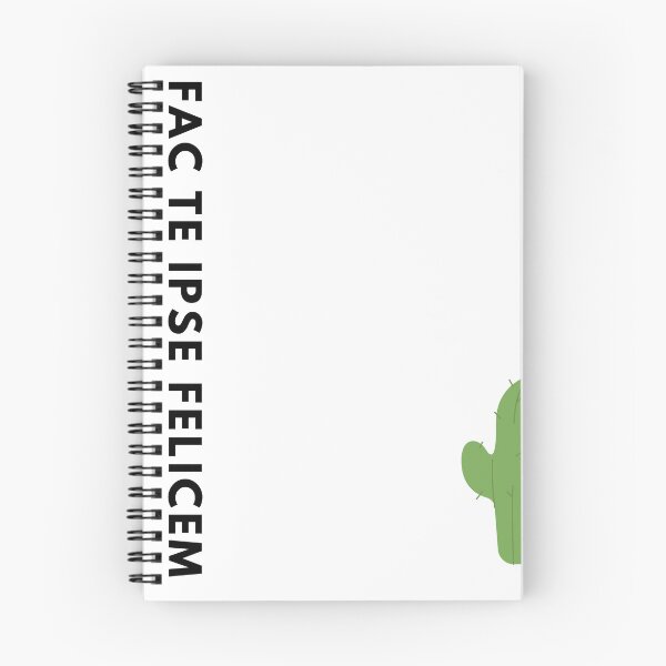 Item preview, Fac te ipse felicem Make yourself happy cactus Latin text designed and sold by BigBasement.