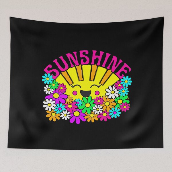 Item preview, Happy Sunshine Daisies Hippie Flowers Sun Rays designed and sold by funnytshirtemp.