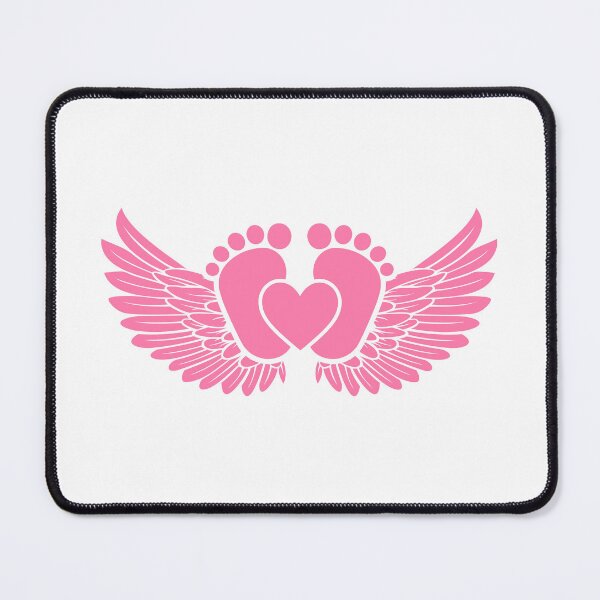 Item preview, Baby Footprints with Angel Wings and Halo, Baby Memorial, Infant Loss, Miscarriage designed and sold by svectormonster.