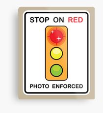 Stop on Red sign Metal Print