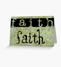 Tarjeta de felicitación Message of faith