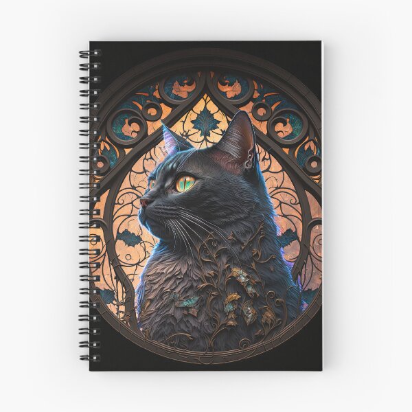 Item preview, The Tortoiseshell Cat Of St Francis Stained Glass Window 2 designed and sold by idreamaboutcats.