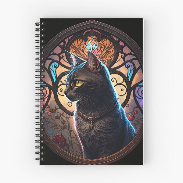 Item preview, The Tortoiseshell Cat Of St Francis Stained Glass Window 3 designed and sold by idreamaboutcats.