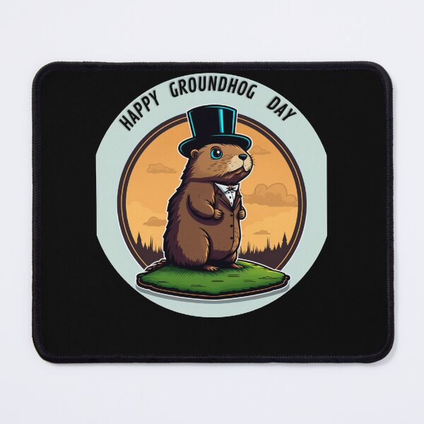 Item preview, Happy Groundhog Day/Groundhog Day Predictions: A Whimsical Illustration designed and sold by LiartVibes.