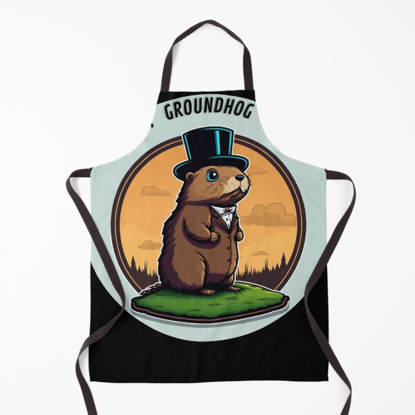 Item preview, Happy Groundhog Day/Groundhog Day Predictions: A Whimsical Illustration designed and sold by LiartVibes.