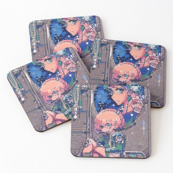 Item preview, Anime Girl Pixel Art 8-bit Style  designed and sold by PixelDripped.
