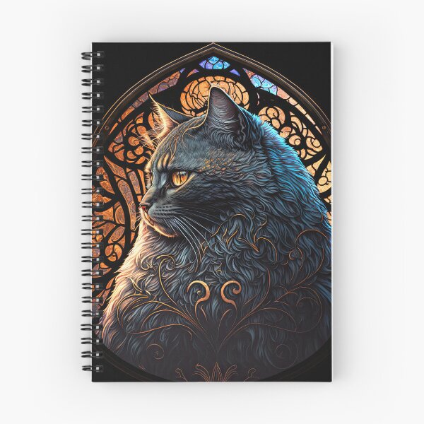 Item preview, The Tortoiseshell Cat Of St Francis Stained Glass Window 6 designed and sold by idreamaboutcats.