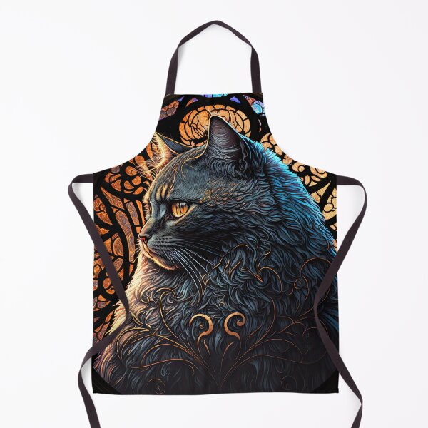 Item preview, The Tortoiseshell Cat Of St Francis Stained Glass Window 6 designed and sold by idreamaboutcats.