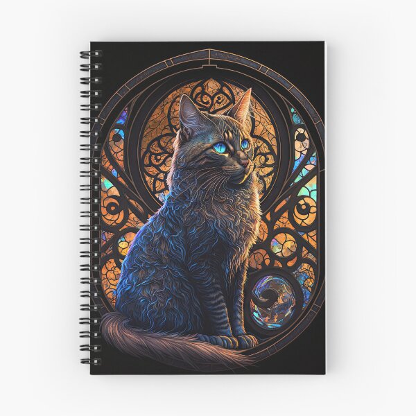 Item preview, The Tortoiseshell Cat Of St Francis Stained Glass Window 8 designed and sold by idreamaboutcats.