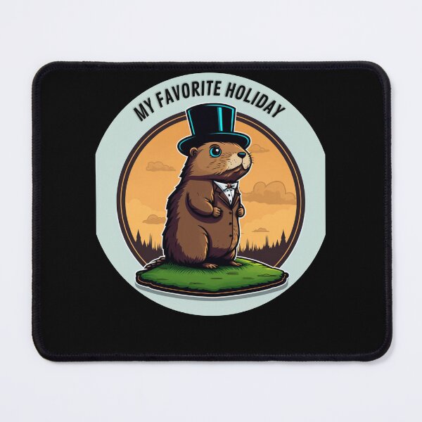 Item preview, My Favorite Holiday/Groundhog Day Predictions: A Whimsical Illustration designed and sold by LiartVibes.