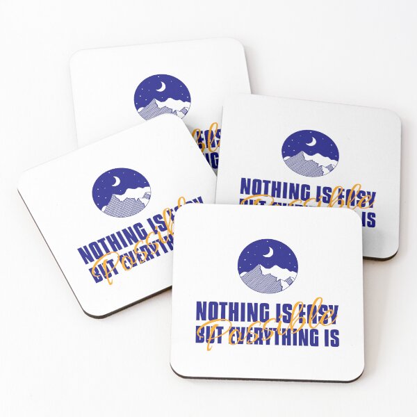 Item preview, Nothing is easy but everything is possible tshirt designed and sold by Eugenie974.