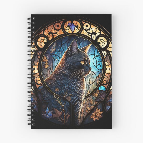 Item preview, The Tortoiseshell Cat Of St Francis Stained Glass Window 9 designed and sold by idreamaboutcats.