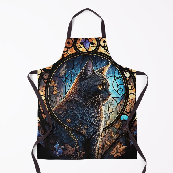 Item preview, The Tortoiseshell Cat Of St Francis Stained Glass Window 9 designed and sold by idreamaboutcats.