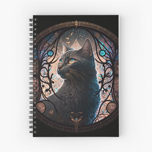Item preview, The Tortoiseshell Cat Of St Francis Stained Glass Window 10 designed and sold by idreamaboutcats.